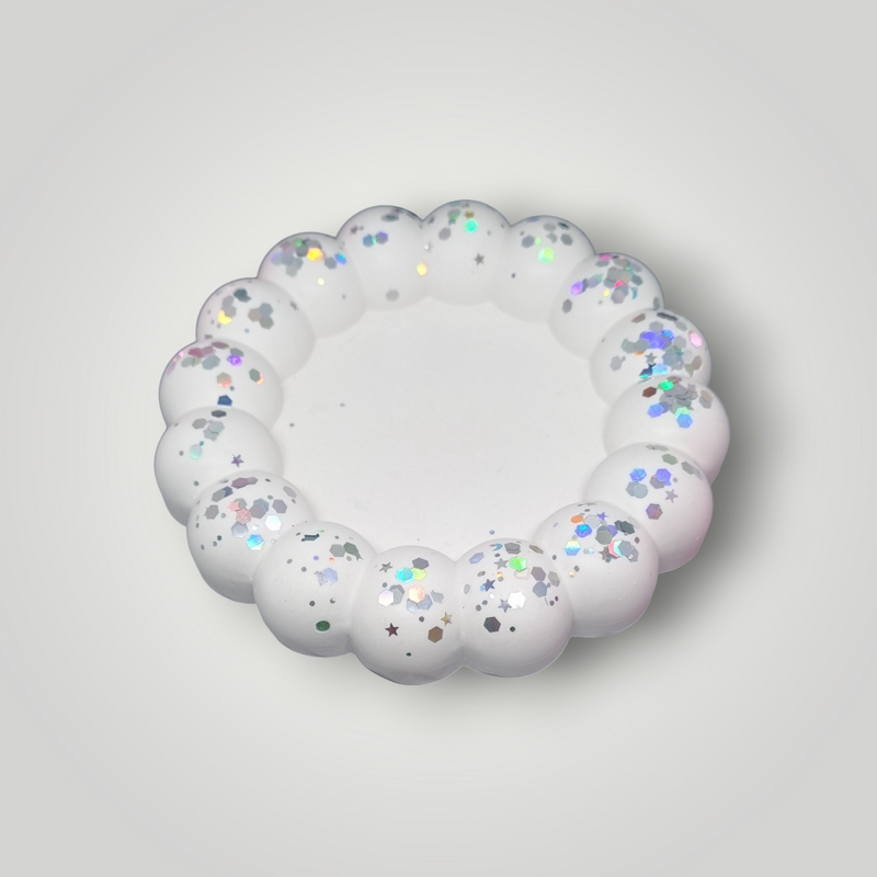 Svuota tasche in gesso ceramico e glitter