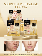 Kit Perfezione Viso 24K Gold - Primer Illuminante e Fondotinta Opaco 6 in 1