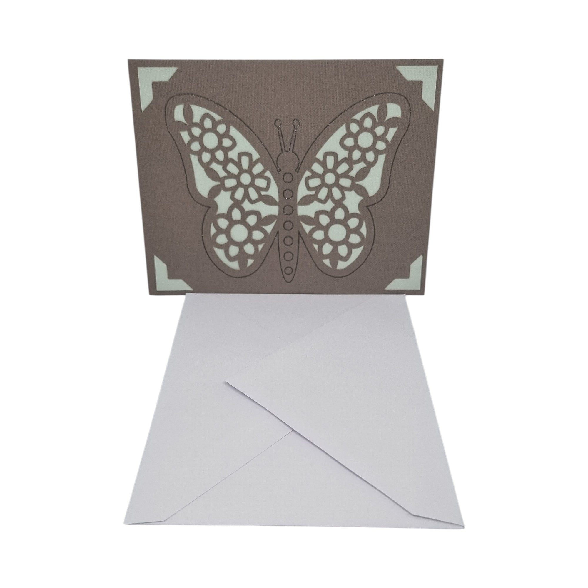 Biglietto auguri happy farfalle