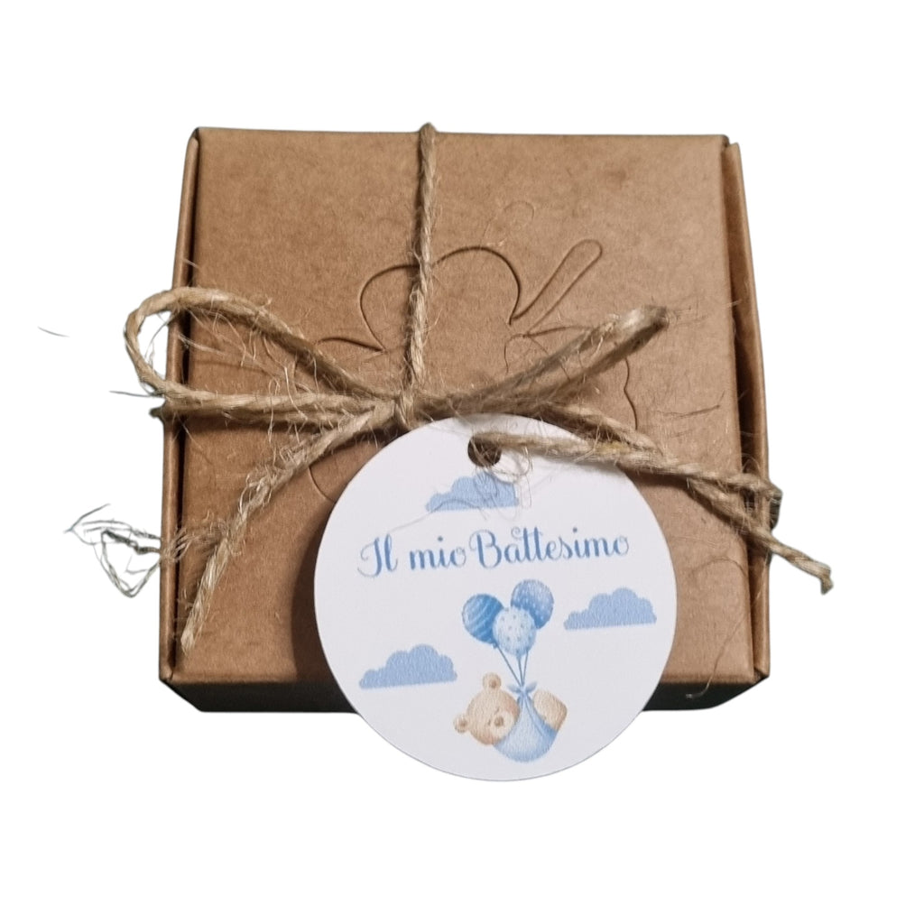 10 Cartellini per bomboniera Battesimo