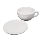 Tazzina in gesso con piattino