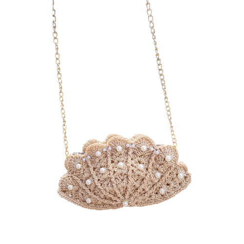 Borsa uncinetto pochette  conchiglia