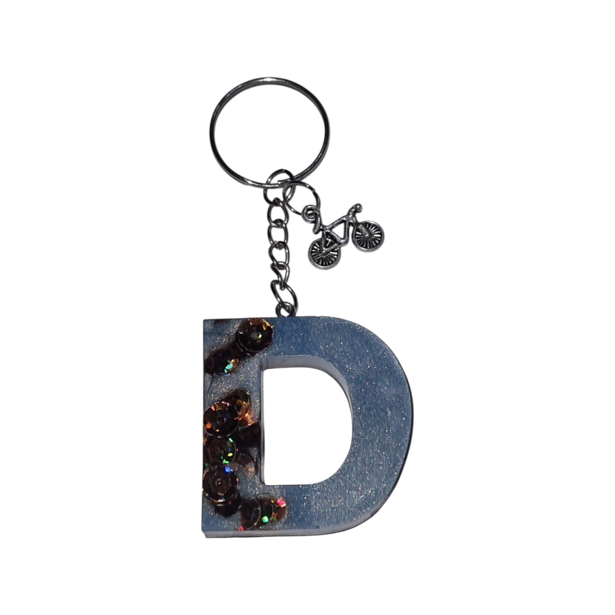 Portachiavi in resina iniziale del nome
