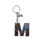 Portachiavi in resina iniziale del nome