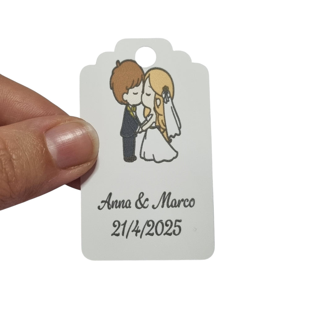 10 Cartellini Matrimonio per bomboniere