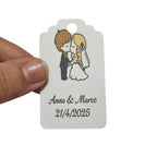 10 Cartellini Matrimonio per bomboniere