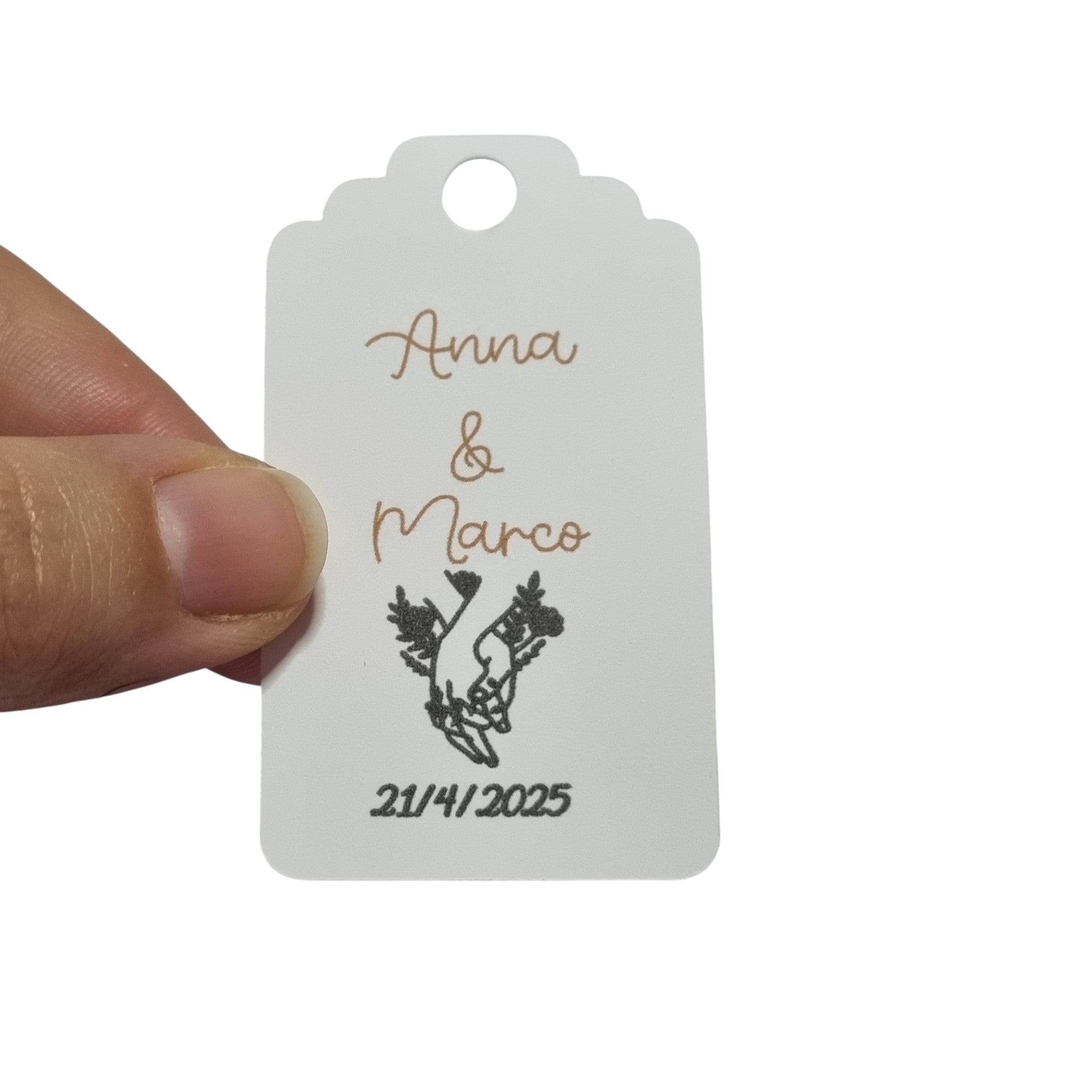 10 Cartellini Matrimonio per bomboniere