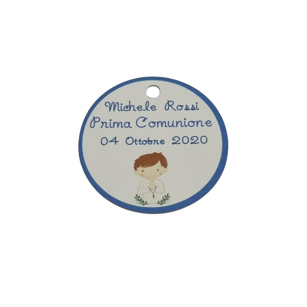 10 Cartellini per bomboniera Prima Comunione