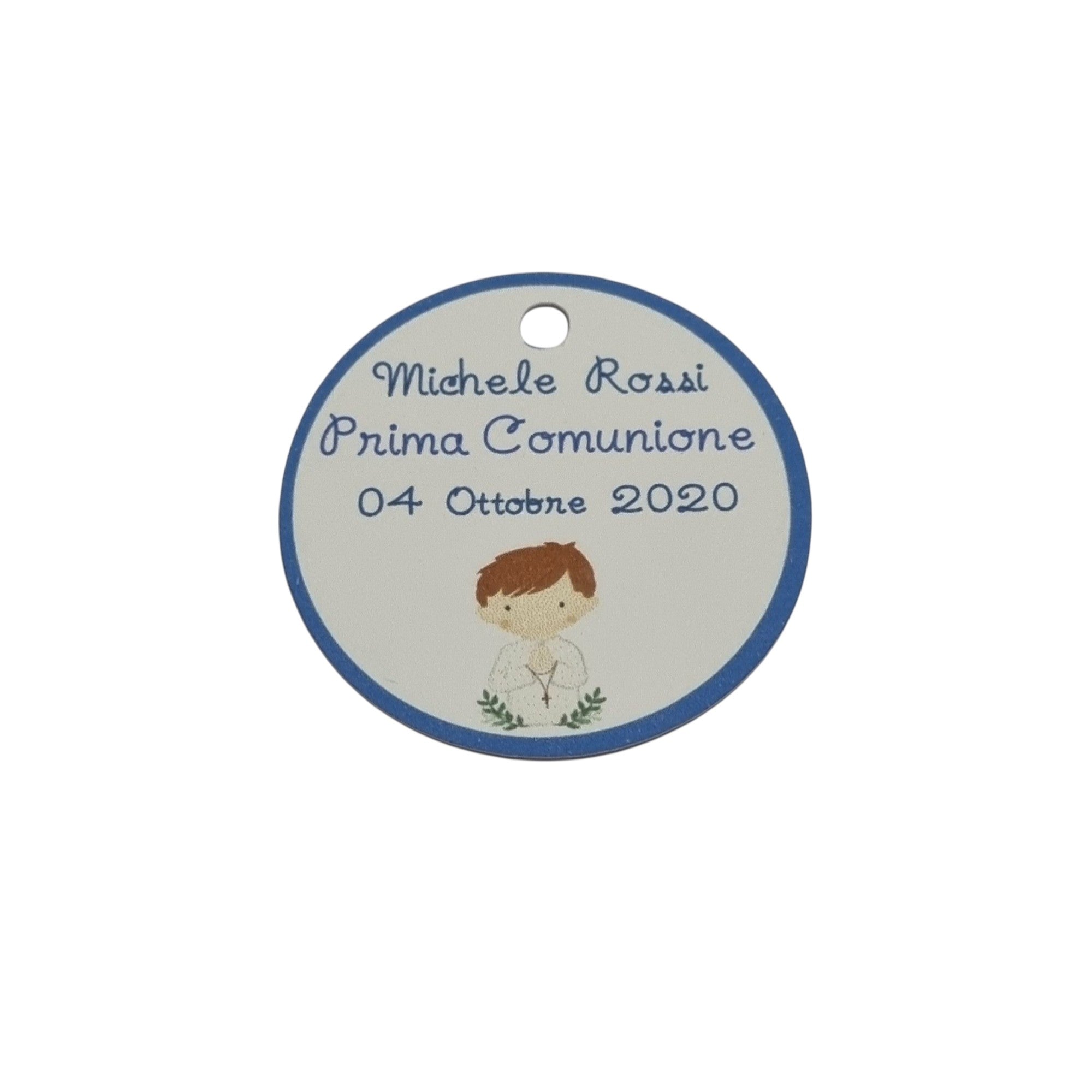 10 Cartellini per bomboniera Prima Comunione