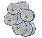 10 Cartellini per bomboniera Prima Comunione