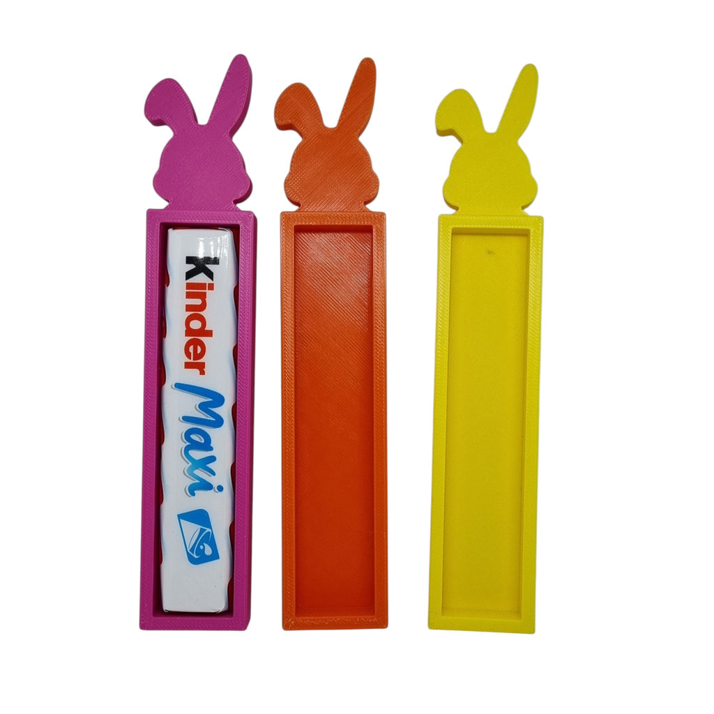 Set Coniglietto porta uovo + coniglietto porta barretta Kinder