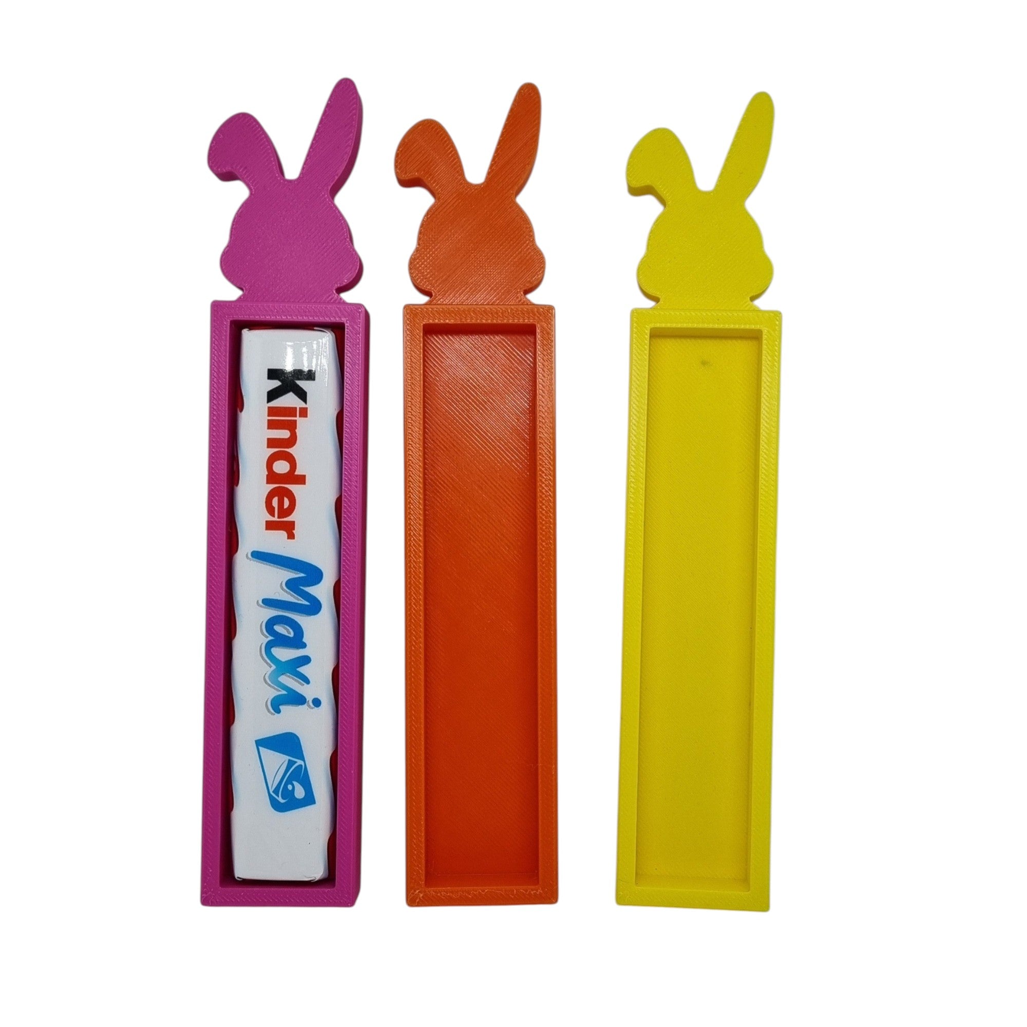 Set Coniglietto porta uovo + coniglietto porta barretta Kinder