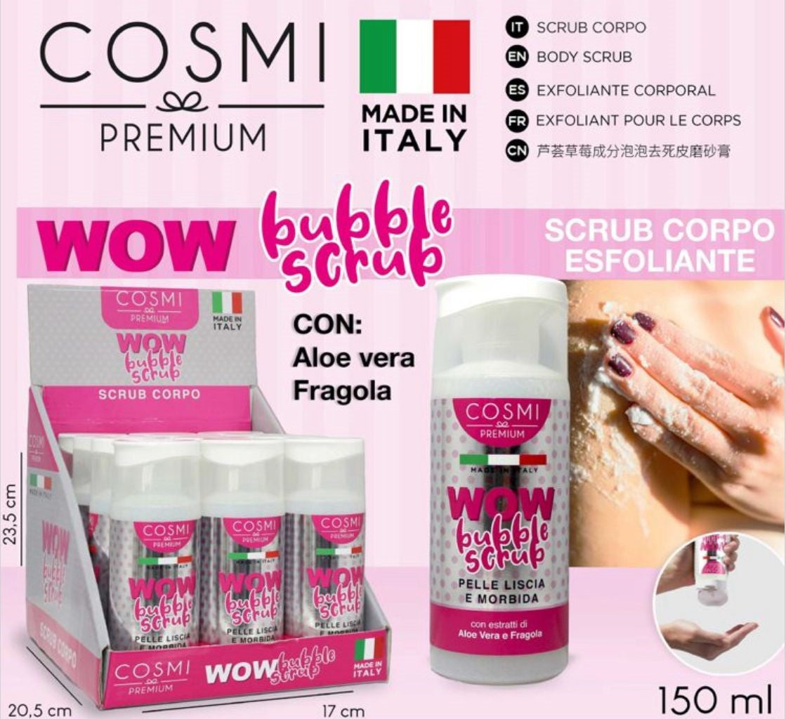 COSMI Premium – WOW Bubble Scrub Corpo Esfoliante (150 ml)