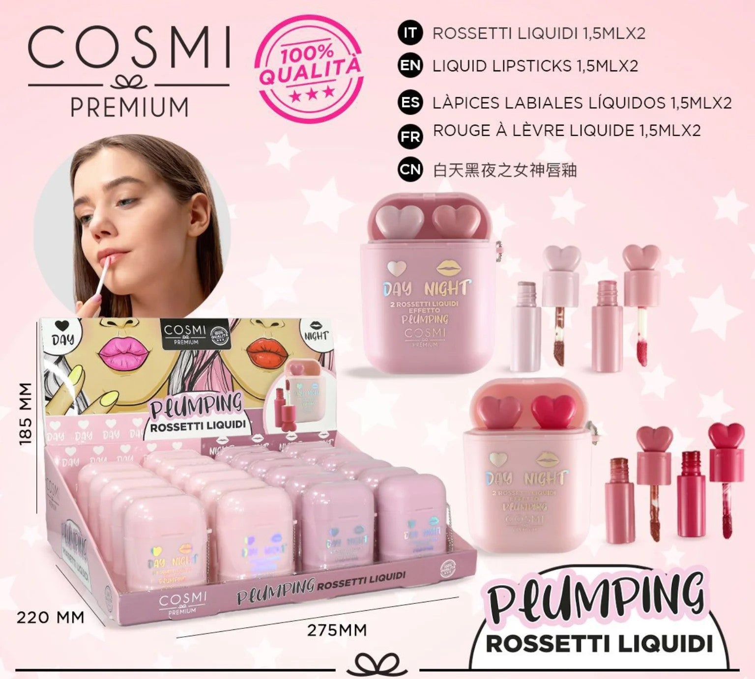 Rossetti Liquidi Plumping Day & Night – Cosmi Premium