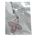 Collanine con Fiore in Acciaio Inox con Pietre Colorate per Accessori di Moda