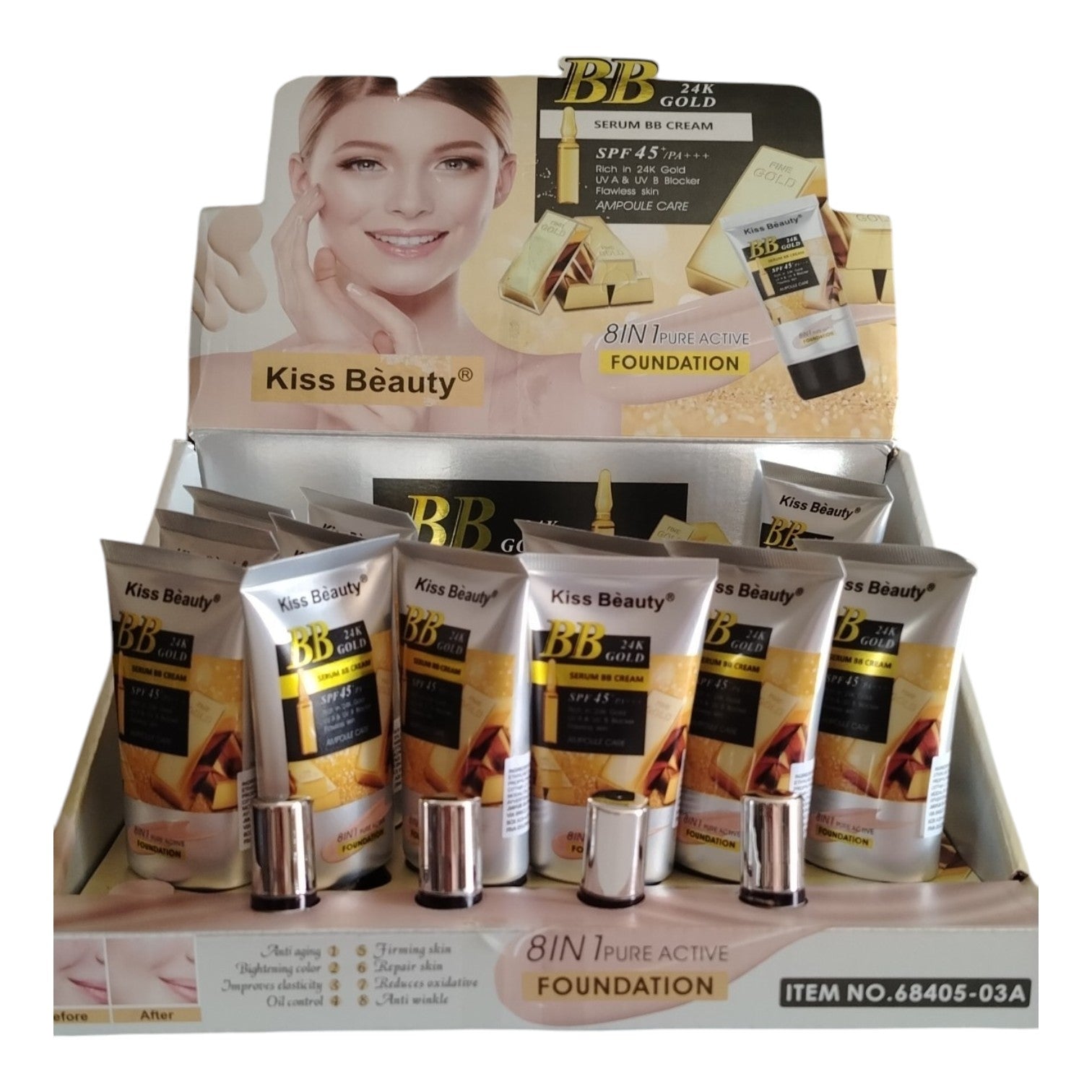 Kiss Beauty - BB 24K Gold Serum BB Cream
