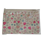 Pochette Piatta Fantasia Cuori con Pompon e Laccetto