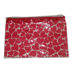 Pochette Piatta Fantasia Cuori con Pompon e Laccetto