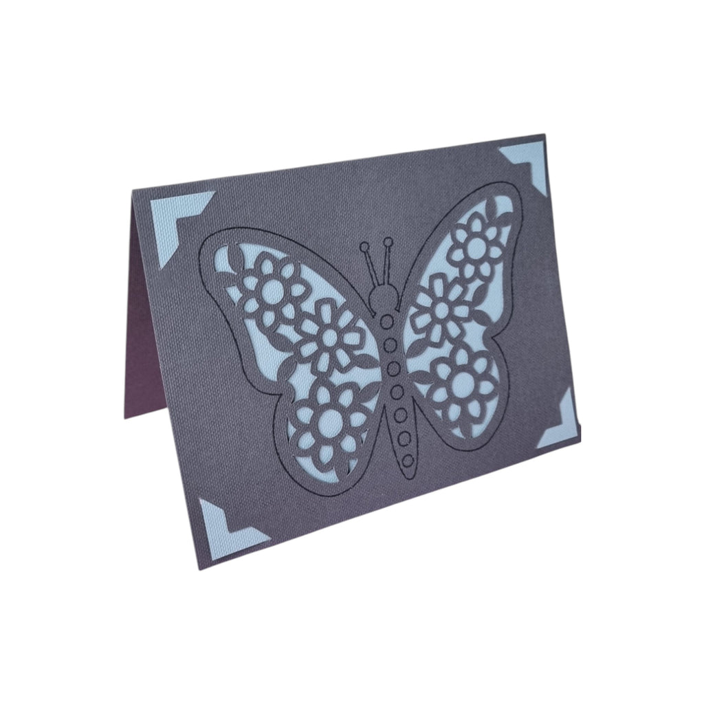 Biglietto auguri happy farfalle