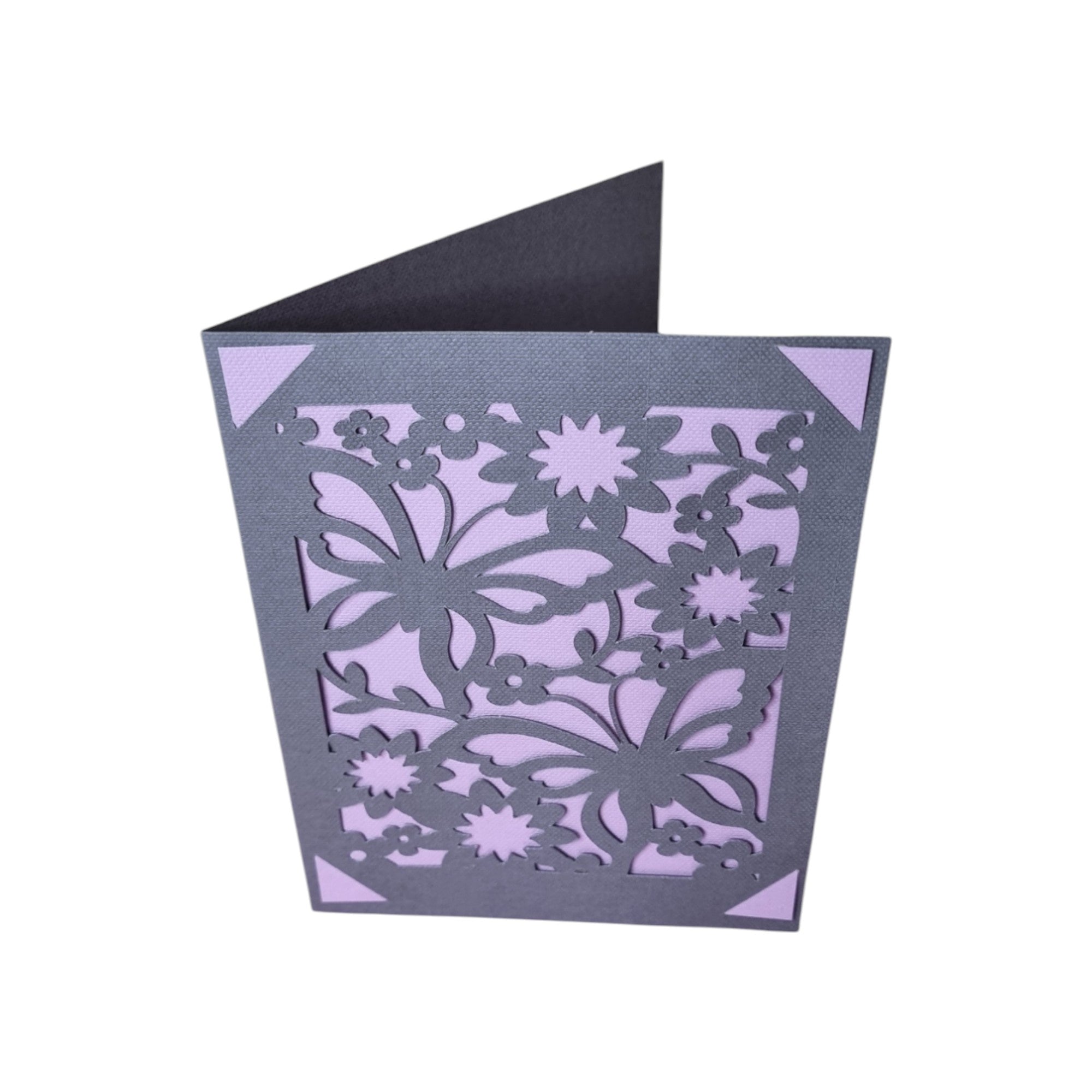 Biglietto auguri happy farfalle