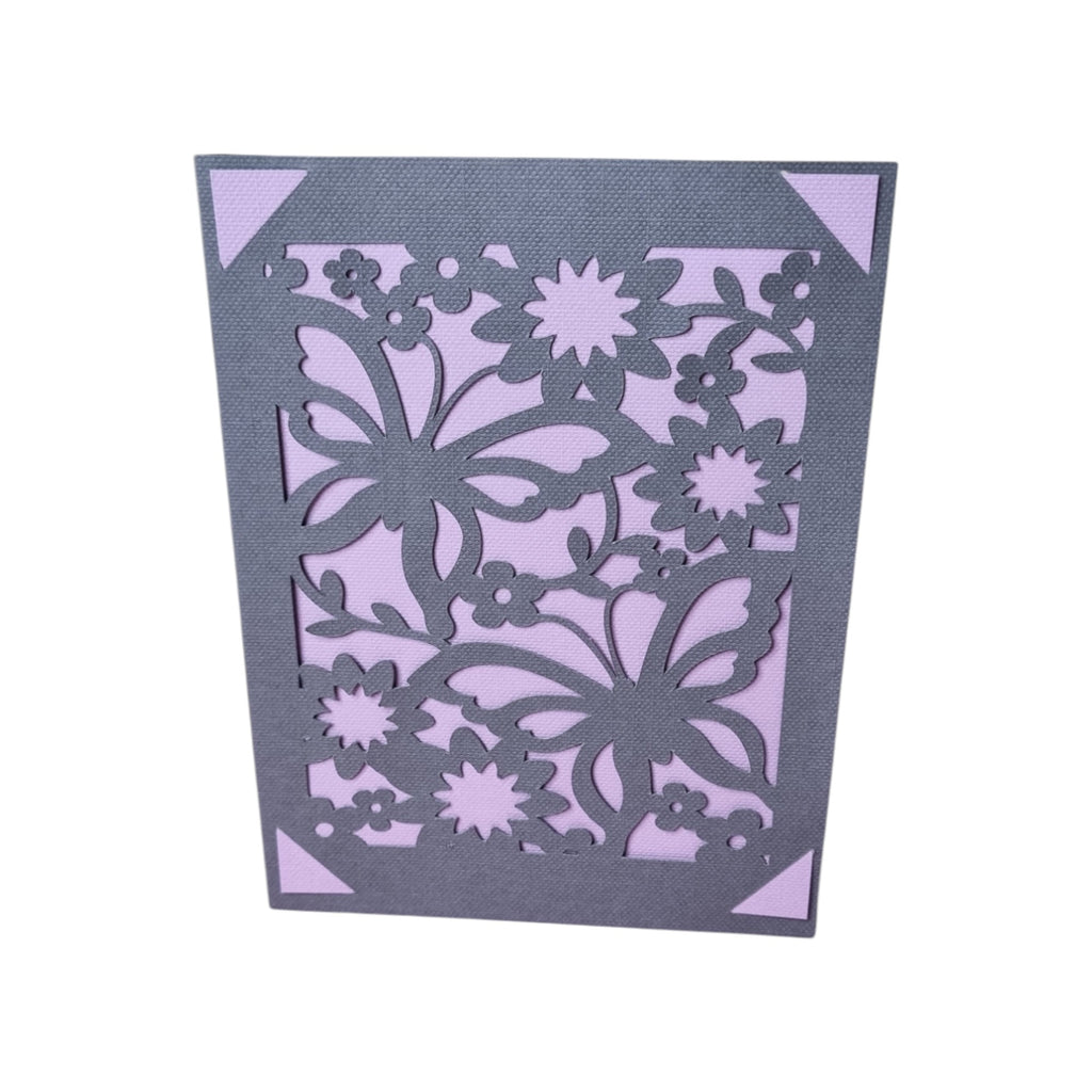 Biglietto auguri happy farfalle