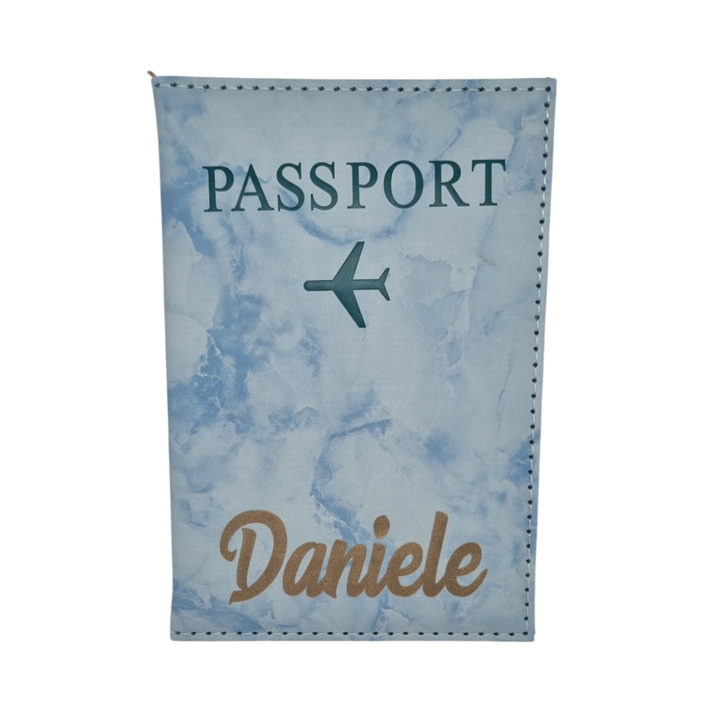 Porta passaporto uomo personalizzato con nome