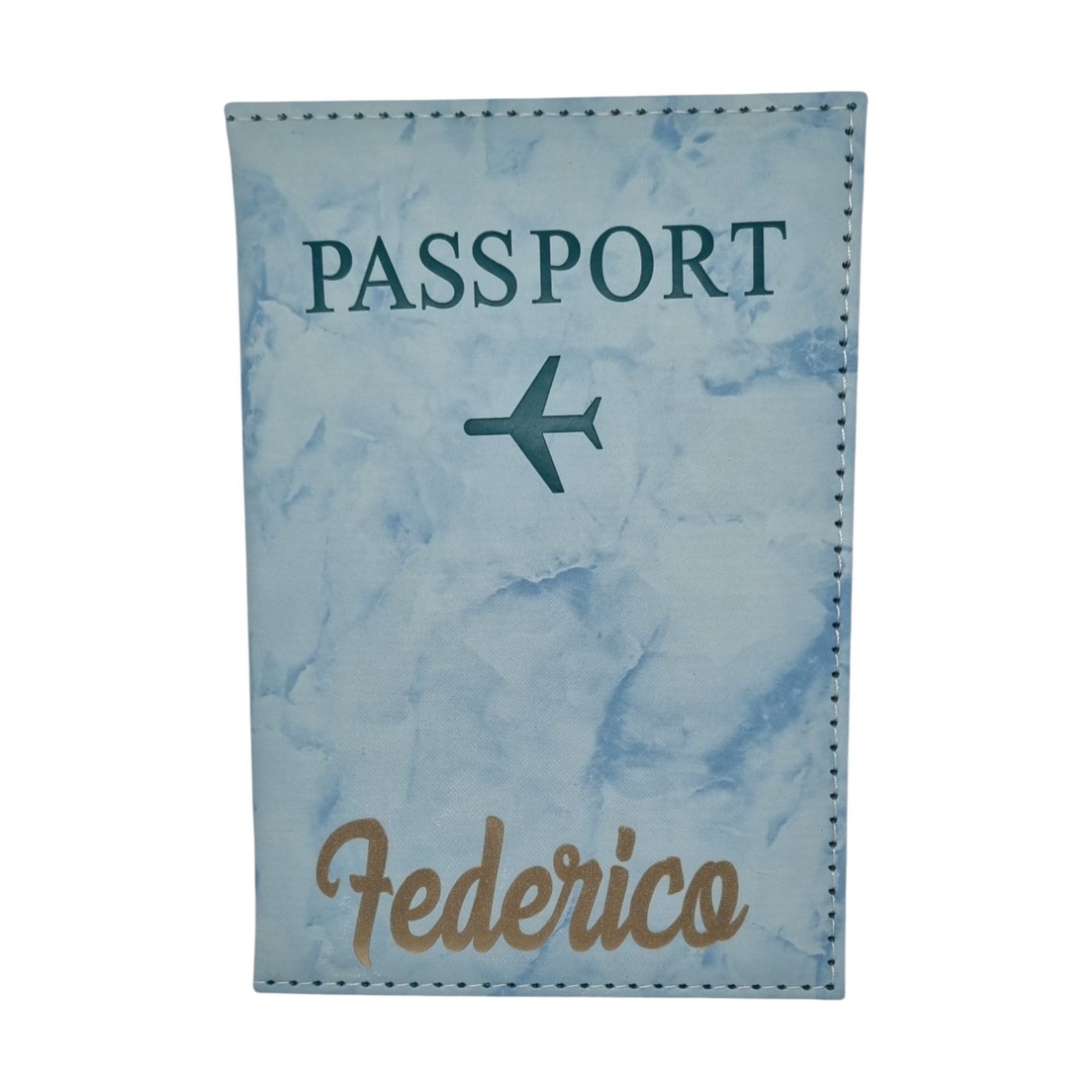 Porta passaporto uomo personalizzato con nome