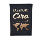 Kit porta passaporto e porta etichetta bagaglio personalizzato