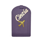 Porta passaporto con etichetta bagaglio personalizzato