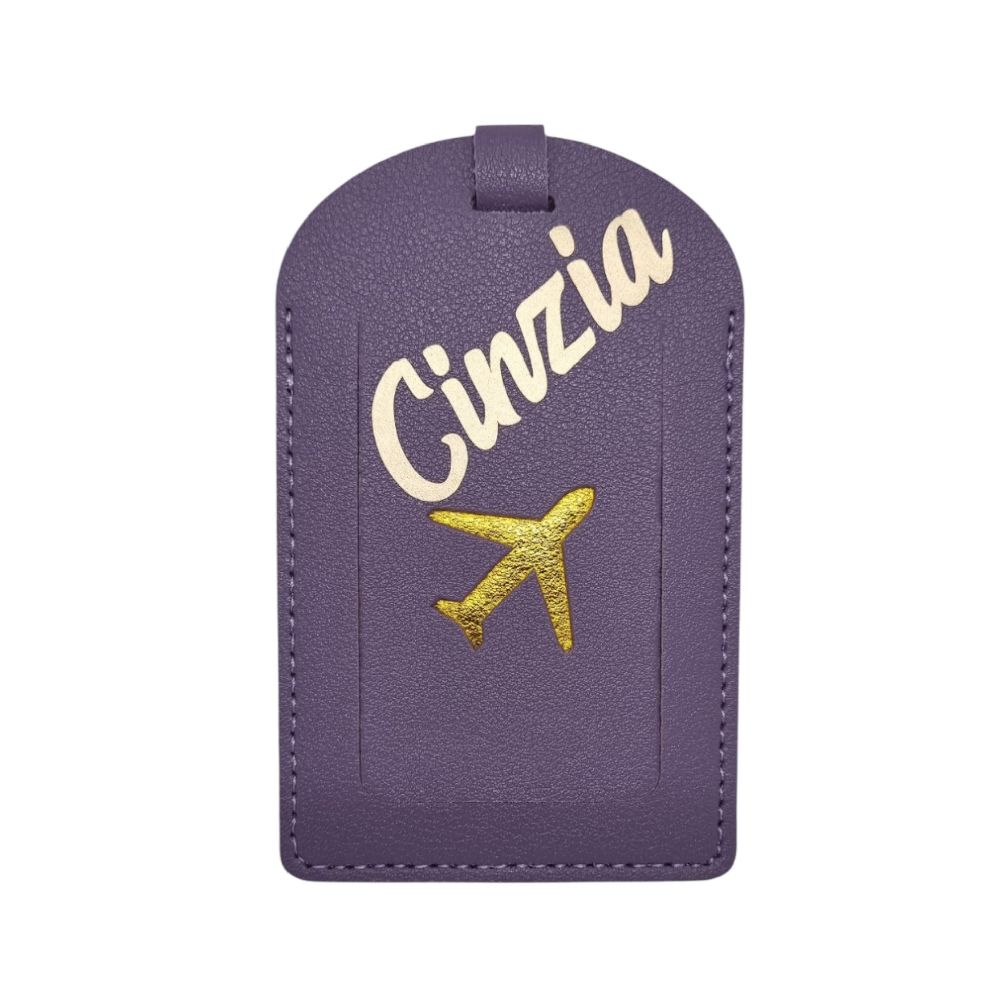 Porta passaporto con etichetta bagaglio personalizzato