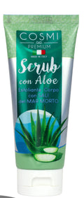 COSMI Premium – Scrub Corpo con Aloe Vera e Sali del Mar Morto (Esfoliante Lenitivo & Idratante)