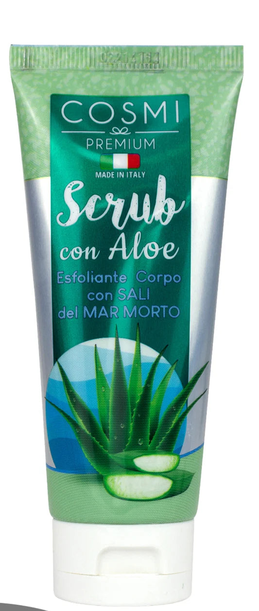 COSMI Premium – Scrub Corpo con Aloe Vera e Sali del Mar Morto (Esfoliante Lenitivo & Idratante)