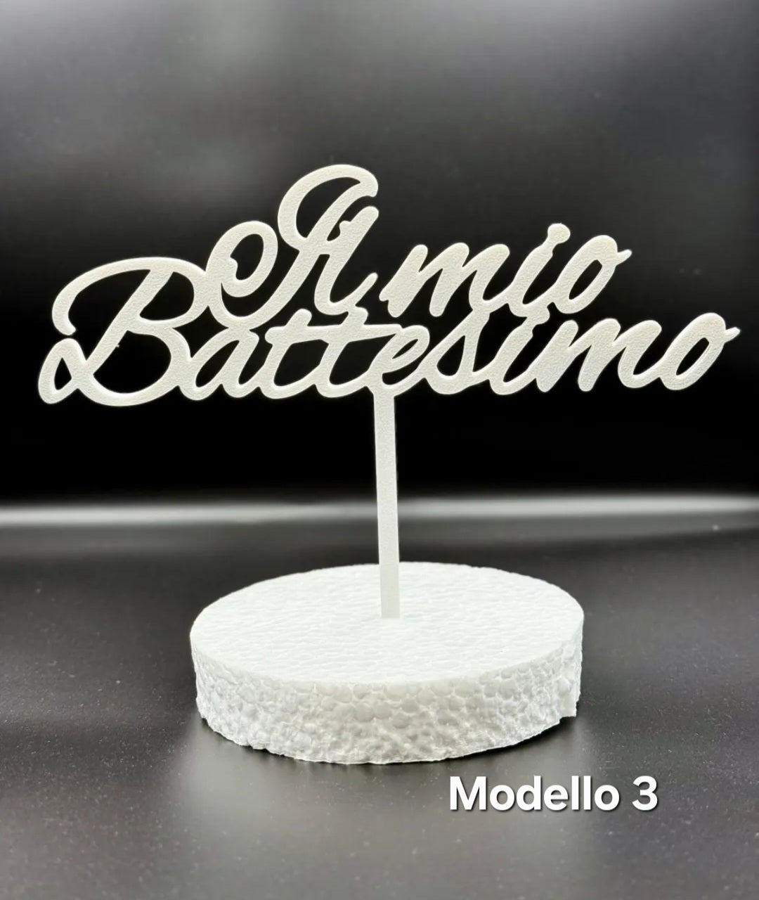 Topper torta Battesimo