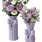 Set Vasi Decorativi con fiocco - Eleganza che fiorisce