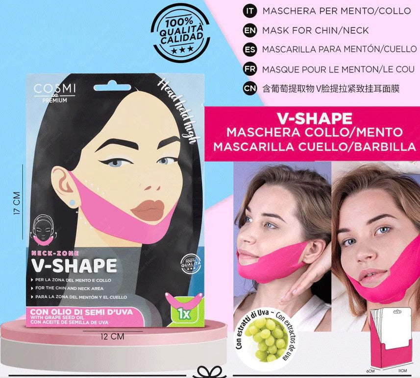 Cosmi Premium V-Shape: Maschera Modellante Collo e Mento