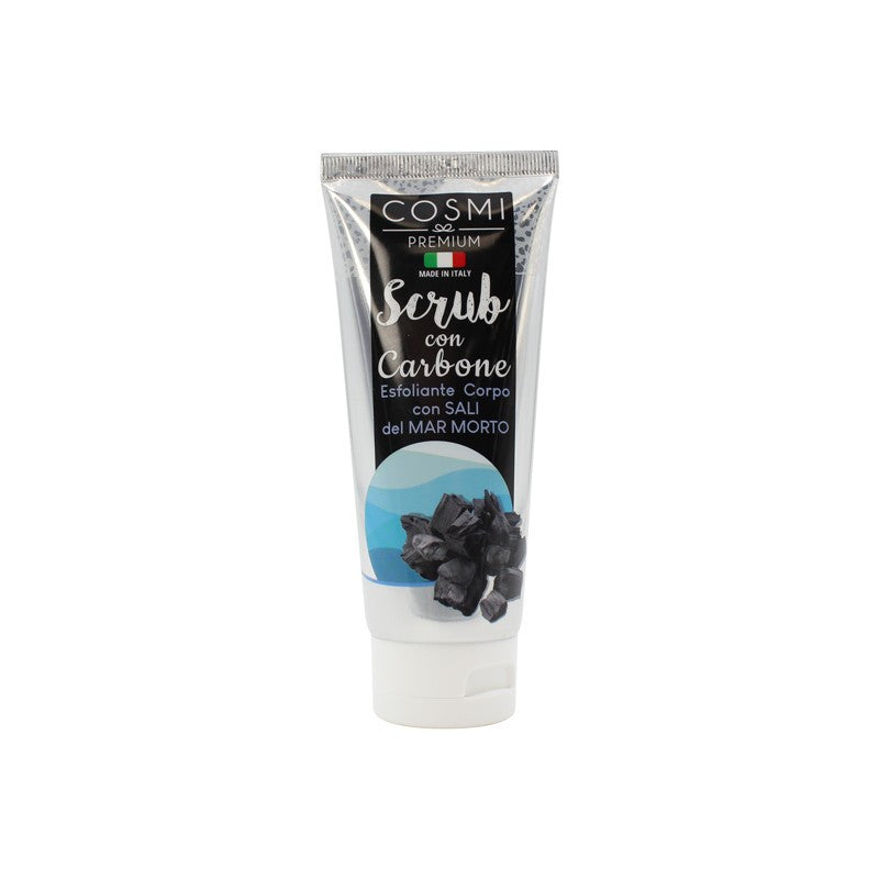 COSMI Premium – Scrub Corpo con Carbone e Sali del Mar Morto (Esfoliante Purificante & Detox)