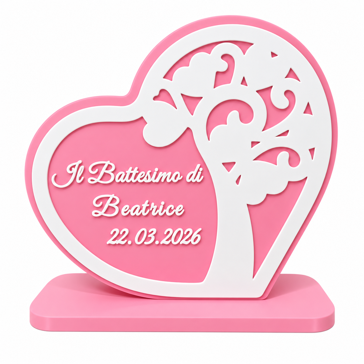 Bomboniera Battesimo "Albero della Vita" in Stampa 3D – Personalizzabile