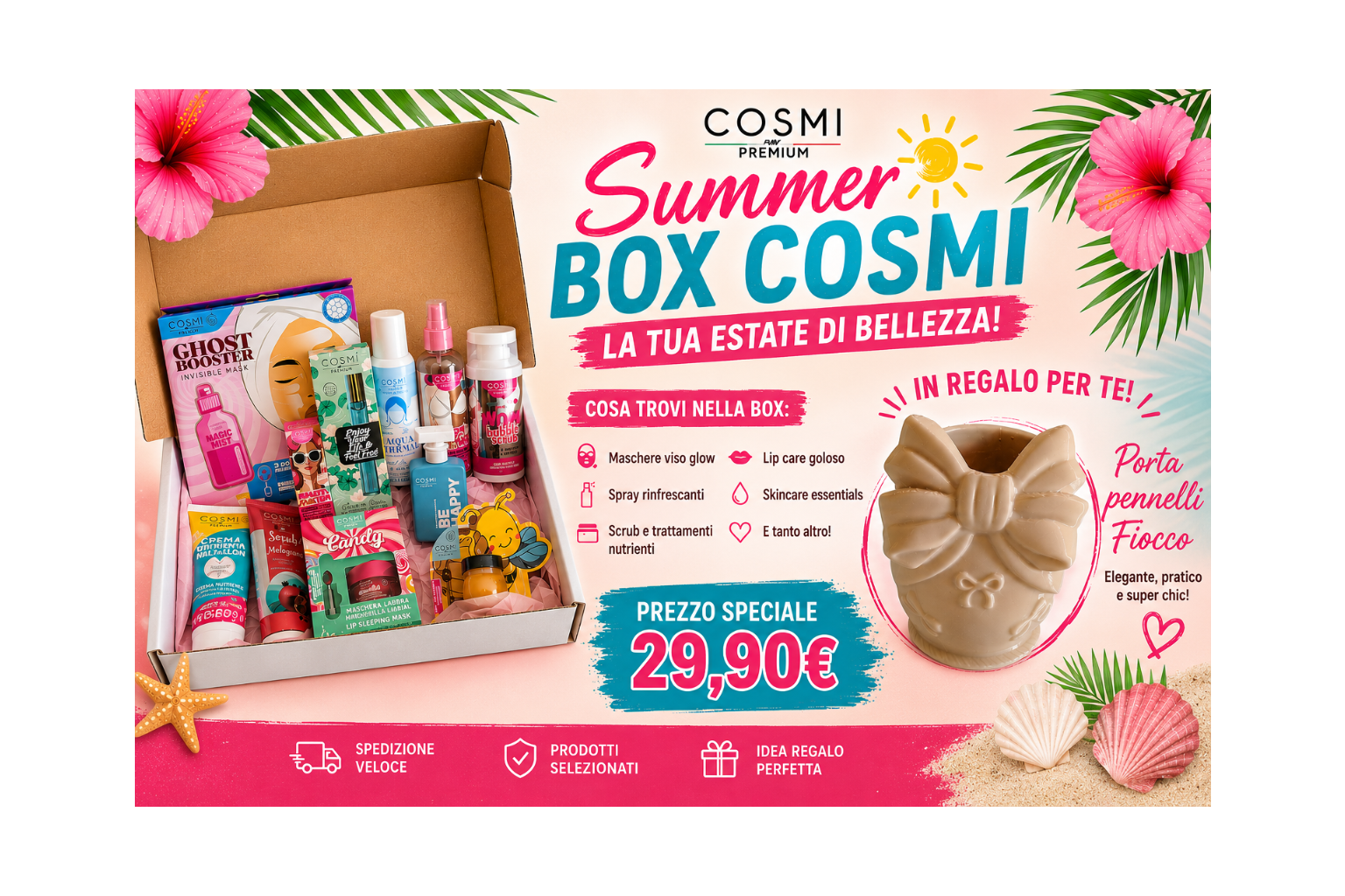 🌞 SUMMER BOX COSMI + PORTA PENNELLI IN REGALO 🎀