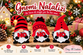 Set Gnomi Natalizi Decorativi "Ho Ho Ho" - Un Tocco di Magia per la Tua Casa (Set da 3)