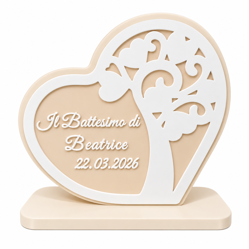 Bomboniera Battesimo "Albero della Vita" in Stampa 3D – Personalizzabile