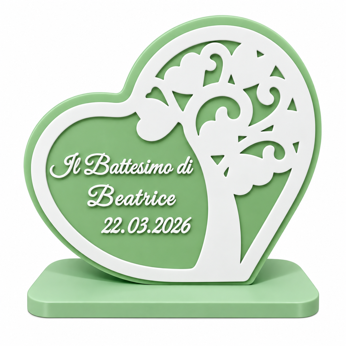 Bomboniera Battesimo "Albero della Vita" in Stampa 3D – Personalizzabile