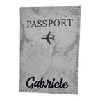 Porta passaporto uomo personalizzato con nome