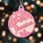 🎄 Pallina Natalizia Personalizzata con Nome