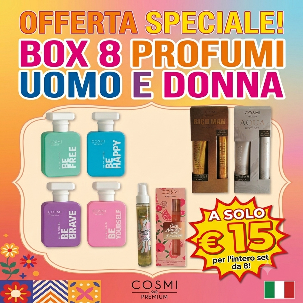 Box 8 Profumi Uomo e Donna