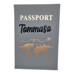 Porta passaporto uomo personalizzato con nome