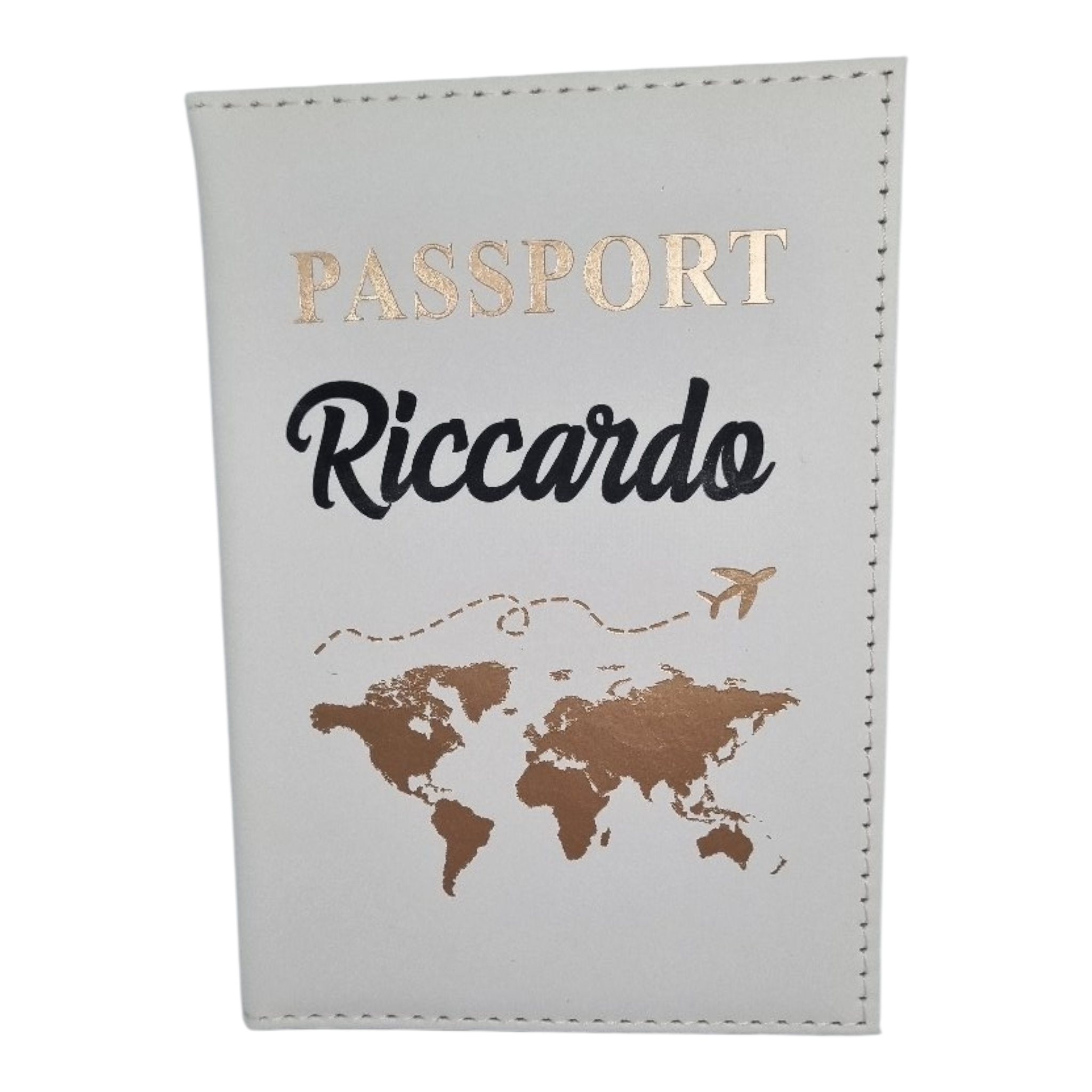 Porta passaporto uomo personalizzato con nome