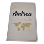 Porta passaporto uomo personalizzato con nome