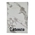 Porta passaporto uomo personalizzato con nome