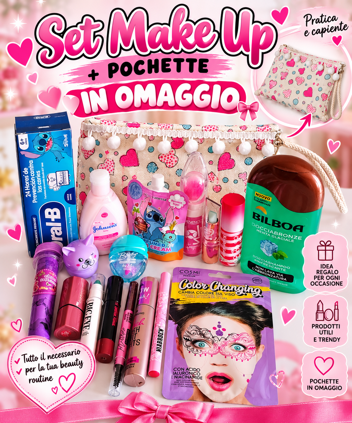 💄 Set Make Up + Pochette in Omaggio 💕