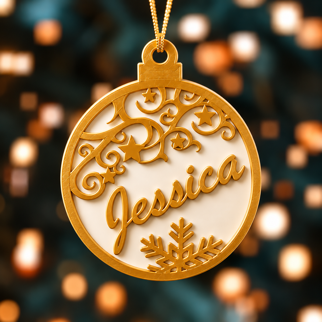 🎄 Pallina Natalizia Personalizzata con Nome